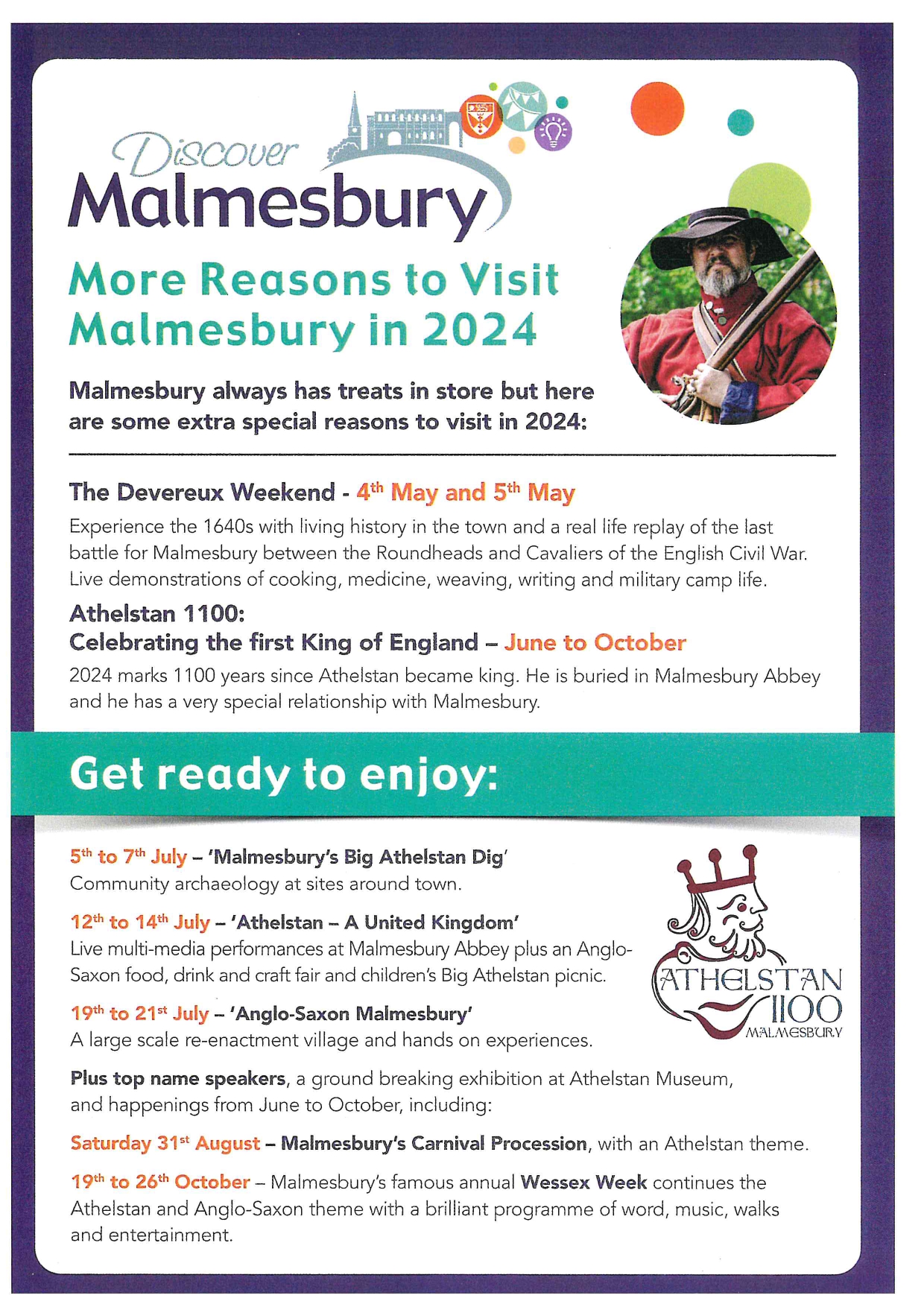 More Reasons to Visit Malmesbury in 2024